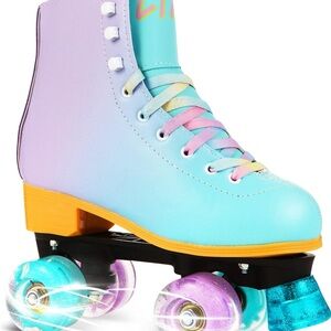 Liku Girls Ombre Roller Skates with Light-Up Wheels 1 - 2